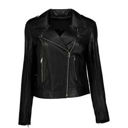 Women's Siciliana Leather Biker Jacket - XL