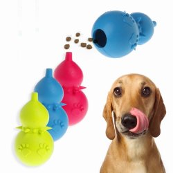 1PC Interactive Pet Toy With Gourd Design For Sound And Chew Play - Perfect For Training And Teeth Cleaning