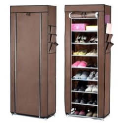 Nine-tier Shoe Storage Rack - Brown