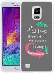 Note 4 Case Bible Verses Hungo Samsung Galaxy Note 4 Cover Soft Tpu Silicone Protective Christian Quotes Design