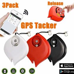 3 Pack MINI Smart Finder Gps Tracker Car Keys Wallet Dogs Cats Pet Light Anti-lost Key Finder Alarm Locator Lost Keys Handbag App Control