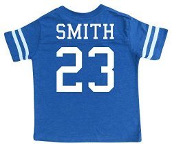 Custom Football Sport Jersey Toddler & Child Personalized With Name And Number 3T Vintage Royal