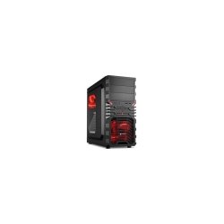 Sharkoon VG4 W Midi Tower PC Gaming Case Red