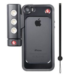 Manfrotto Klyp+ Lighting & Stand Kit Black Bumper+ Smt LED Light For Iphone 5 5S