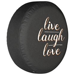Boomerang 26 Live Laugh Love - Spare Tire Cover - Made In The Usa