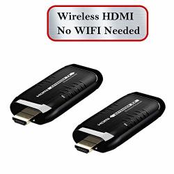 Wejupit MINI Wireless HDMI Extender Kit Transmitter And Receiver USB Powered Transmit HD 1080P Video And Audio To Tv Or Projector From Laptop PC