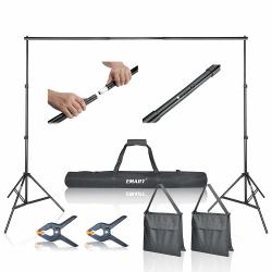 Photo Video Studio 10FT Adjustable Background Stand Backdrop Support System Kit With Carry Bag