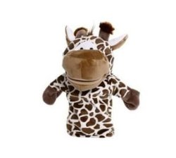 Soft Fury Animals Hand Puppets - Cow