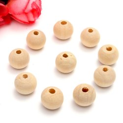 10pcs 8mm Wood Beads For Bracelet Necklace Diy Jewelry
