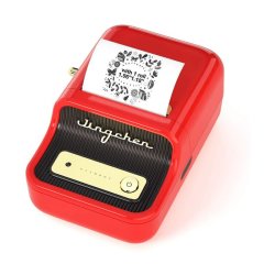 B21 Portable Thermal Label Bluetooth Printer Red