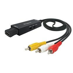 HDMI To Composite HDMI To Av Converter For Fire Tv Stick HDMI To Older Tv Adapter For Roku Streaming Stick HDMI To 3RCA Composite