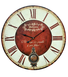 Lovethyhome Religious Wall Clocks Free Shipping - Believe 58CM