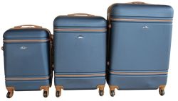 Travel Bag - 3 Piece Luggage Set - Bright Pink