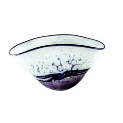 Cara Mia Purple Hue Art Glass Bowl