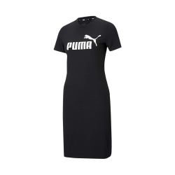 Puma Women&apos S Essentials Black Slim Tee Dress
