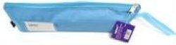 Nexx Fabric 1 Pocket 33CM Pencil Bag-colour Light Blue Single Compartment 1 X Easy Slide Zip Closure Pencil Bag Store And Organise Your Pens