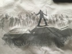 Zombie End Of The Road Designed By Alex Lewis T.shirt