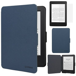 Magnetic Case Cover For Amazon Kindle Touch 6 2014 Model - Dark Blue