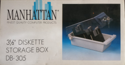 Manhattan 3 1 2" Diskette Storage Box - Pc