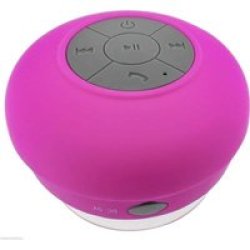 Waterproof Portable MINI Bluetooth Shower Speaker With MIC Pink