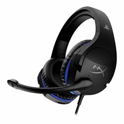 Hyperx Cloud Stinger - Gaming Headset Official PS4 Licensed For PLAYSTATION4 Lightweight Rotating Ear Cups Memory Foam Comfort Durability Steel Sliders Swivel-to-mute Noise-cancellation MIC