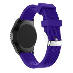 Autumnfall New Fashion Sports Silicone Bracelet Strap Band For Samsung Gear S2 Classic 732 Purple