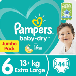 Pampers Baby Dry - Size 6 Jumbo Pack - 88 Nappies