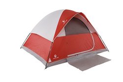 Alpha Camp 2-PERSON Camping Dome Tent With Carry Bag Lightweight Waterproof Portable Backpacking For Outdoor Camping hiking beach Red