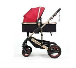 Baby Stroller 2 In 1 Portable Baby Carriage Folding Prams With Mummy Bag