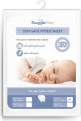 Stay-safe Fitted Sheet Standard Cot Supplied Colour May Vary