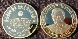 Nelson Mandela Congress 1998 Gold Clad 1 Tr.oz