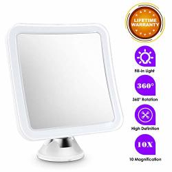 cordless magnifying mirror with light