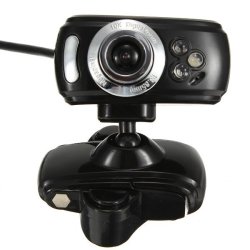 Usb 30m Hd Webcam Camera With Microphone Mic 3 Led For Pc Laptop