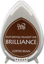 Tsukineko Brilliance Dew Drop Ink Pad in Coffee Bean
