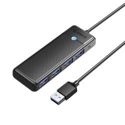 Orico Pw Series 4-PORT USB3.0 Hub Usb-a USB-A3.0 X 4 5GBPS Sharing 15CM |black