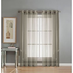 Creative Home Ideas Window Elements Diamond Sheer Voile Extra Wide