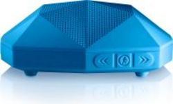 Outdoor Tech Turtle Shell 2.0 Rugged Portable Bluetooth Speaker with Built-In Mic in Electric Blue
