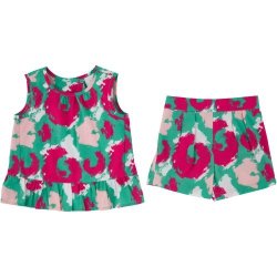 Made 4 Baby Girls 2 Piece All Over Print Top & Shorts 12-18M