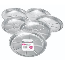 SC PARTY - Foil Snack Trayround 6PK 27CM
