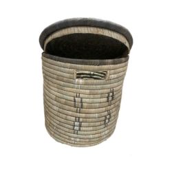 Home Storage Basket With Lid And Handles