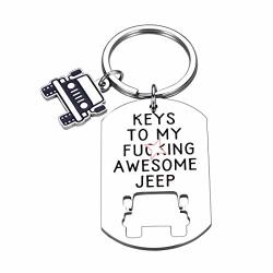 Aizza Jeep Gifts Keychain For Jeep Lover Women Men Keys To ...