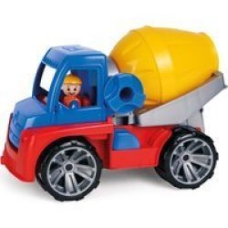 Toy Cement Mixer: Boxed Truxx With Play Figure 27CM