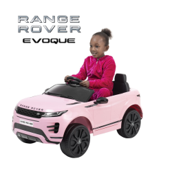 Kids Electric Ride On Car Range Rover Evoque Coup Pink