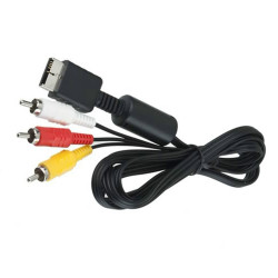 1.8m Av To Rca Cable For Playstation Ps Ps2 Ps3 Free Shipping
