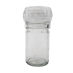50ML Clear Glass Shaker Jar With Reusable Grinder - Clear
