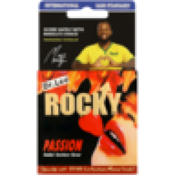 Rocky Passion Studded Strawberry Flavour Condoms 3 Pack