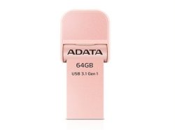 Adata AI920 64GB USB 3.0 3.1 Gen 1 Type-a Rose Gold USB Flash Drive