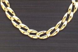 9ct Solid Gold Ladies Necklace 45cm X 13mm