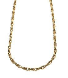 9CT-925 Gold Fusion Ladies 5MM Twist Link Necklace
