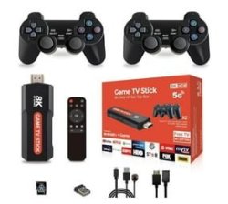 Psm 8K Android Ultra HD Stick + Game Set-top Box 2-IN-1 With 2 Game Controllers